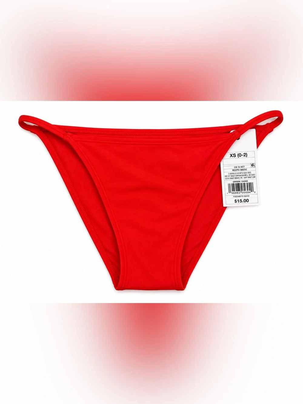 Wild Fable Red High Leg Bikini Bottoms XS NWT
